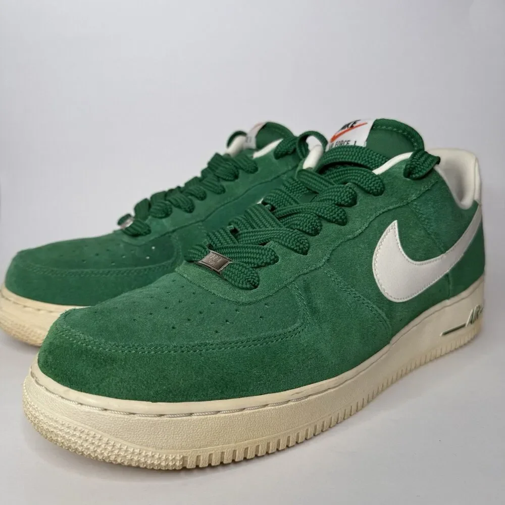Nike Air Force 1 Low Pine Green Sail Suede Shoes Mens 12 488298-308 AF1 2013 - Picture 3 of 16
